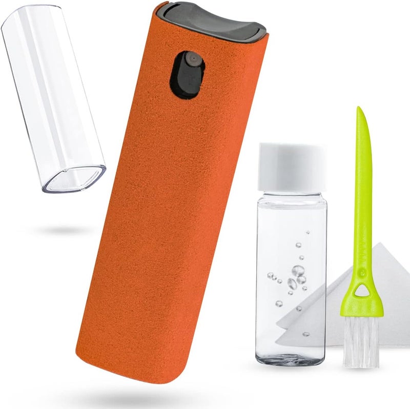 walrfid Screen Cleaner Touchscreen Mist Spray, Cleaning Kit for Electronic Smart Phone TV, Laptop, Tablet, PC, Computer Monitor Flat LCD, Eyeglasses, Compatible with iPhone iPad MacBook Pro (Orange) - Image 1